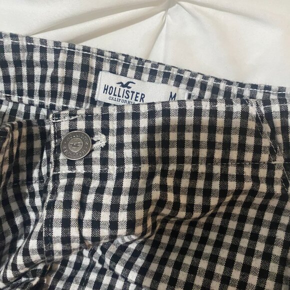 Black and White Plaid Skirt Hollister Medium - Picture 4 of 4